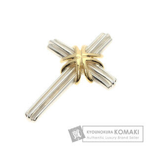 Tiffany Signature Crossbody Pendant Top Silver Yellow Gold